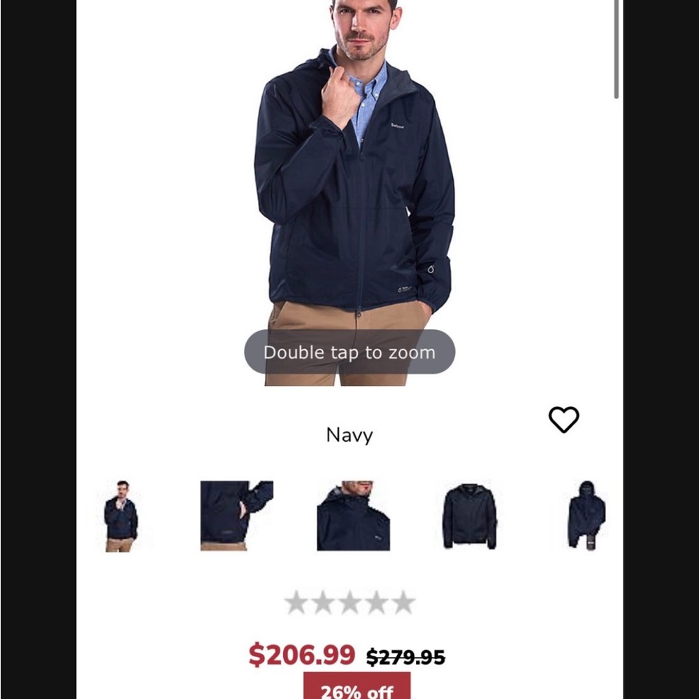 Barbour Men’s Grizedale Jacket Large- Like New